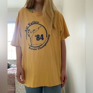 Yellow 1984 All Valley Karate Championship T-Shirt